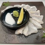 寿司・海鮮 すけろく - 穴子の薄造り(※時価) 仕入れ状況により内容は変更する可能性があります