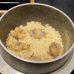 ふじや - 浅利とマッシュルームの炊き込みご飯