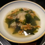 ふじや - 独活と帆立の煮物