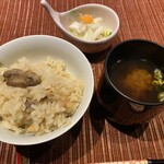 ふじや - 浅利とマッシュルームの炊き込みご飯