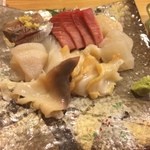 亀鶴寿司 - 特鮮刺し盛り。