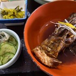 Koi Hiromatsu - 鯉の甘露煮と湯引きの鯉の皮