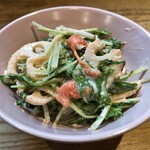 むこのっそん - レンコンと水菜の明太マヨサラダ