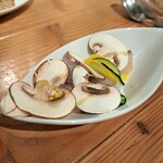 ジェンティーレ - 地元の長谷川農産の生マッシュルームは食感も良くとても美味しい