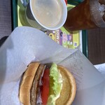 モスバーガー - 朝モスの野菜バーガーセット