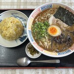 文化ラーメン - チャーハンセット　800円(税込)＋大盛100円