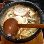 Ishiyaki Ramen Kazan - 石焼き 卵増し