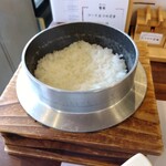 とんかつ 蒼樹 - オーダーごとにお釜で炊いた福島会津のコシヒカリ
