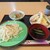 御めし処 ぜん - 料理写真:「日替わり定食Ｃ:天ぷらうどん」(￥900-税込)が運ばれて来ました。店主さんはテキパキと仕事してるから出てくるのも早いですね。