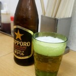 らぁめん廣 - 泡の出る麦茶