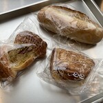 角食LABO - 明太フランス、フジ林檎シナモンCデニ、アップルパイ