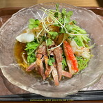 上海料理佳樹園 - 海鮮翡翠麺 まずはルーキーT氏が配膳してくれたとおりに1ショット