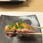 pontochoushabushabusukiyakikiraku - 野菜の和牛巻き