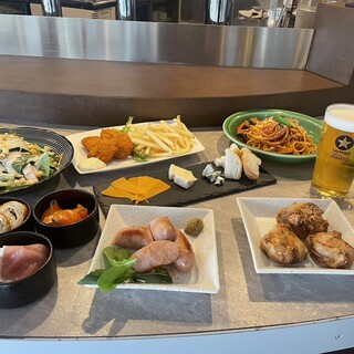 飲み放題で高クオリティなビールを楽しめるコースは大型宴会に◎