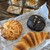 Kaede BAKERY - 料理写真:本日のチョイス！チーズフォンデュのパン、ブラックココアのパン、BIGクロワッサン