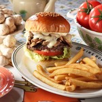 MOZZARELLA MUSHROOM BURGER