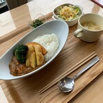 Cafe&Dining にこり - 無水カレーセット（スープ&サラダ付き）