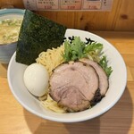 Yokohama Hommarutei - 本丸塩つけ麺¥1200、肉ワンタン¥250