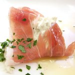 Trattoria La Luce - ランチＣ（1800円）の前菜３種盛（その１）