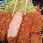 Tonkatsu Katsuyuu - 厚切りロースかつ定食（200ｇ）¥1700