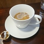 キッチン ブルー グローブ - ホワイトコーヒーにします