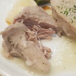 キッチン ブルー グローブ - カットすると、何故か？鮭缶に見えてしまう