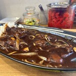 欧風ライスカレーKen's - 若鶏レバーとハツの長ネギ入りカレー