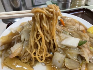 Takadate - 『かたやきそば(五目風)』の麺