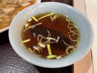 Takadate - 『かたやきそば(五目風)』のスープ