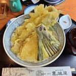 高橋屋 - 料理写真:鰻の天丼と肝のお吸い物