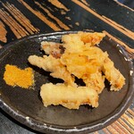 山元麺蔵 - 土ゴボウの天麩羅