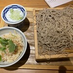 Jinenjo An - 炊き込みご飯と蕎麦のセット