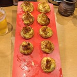 Akashi Yaki Ran - 美味しい明石焼、写真の前に1個食べちゃいました(^^ゞ