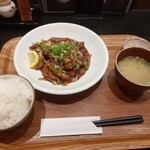 菊正宗おみき茶屋 - ロース照り焼き定食(ご飯大盛り)