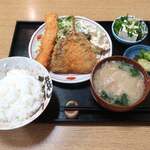 定食 さくら - あじフライといかフライ定食