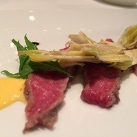 unito - 尾崎豊のみずじのカルパッチョ　アーティチョーク添え