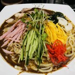 中国手打拉麺 馬賊 - 馬賊冷やし中華（大盛）1,750円