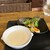 ヒロノヤ 料理店 - 料理写真:新玉葱の無水スープとサラダ