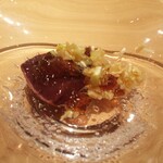 江戸焼肉 - 一週間血抜きしたレバー　ジュレ　最高のニラレバ