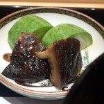 江戸焼肉 - メロン胡瓜、しいたけ
