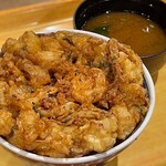 江戸前天丼 濱乃屋 - 海老と貝柱のかき揚げ丼