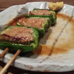 鳥茂 - ピーマン肉詰め