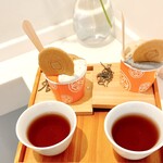 ジャパニーズアイス櫻花 - お茶と塩昆布のサービスが嬉しい✨✨♡