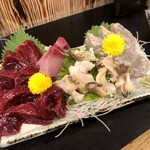 ほろよい - 料理写真:鯨、つぶ貝、そい？だったかな