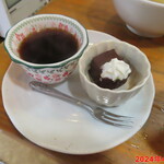Shokukoubou Kiwami - ランチについている食後のミニコーヒーとミニスイーツ