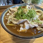 肉讃岐 甚三うどん - 肉カレーうどん大盛り