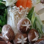 グルメ民宿はまもと - 河豚鍋用の野菜。