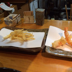 石臼挽き手打 蕎楽亭 - 白魚、才巻海老