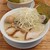 中華そば 馥 - 料理写真:ねぎそば(大盛、味玉トッピング、背脂多め、平打ち麺)