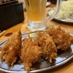 立呑み とんかつ まるや - 熱々のトマトカツ